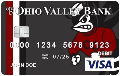 image of a debit card depicting the hornet mascot of Dawson Bryant Local Schools