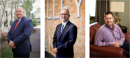 pictured are Tom Wiseman, Larry Miller, and Ryan Jones