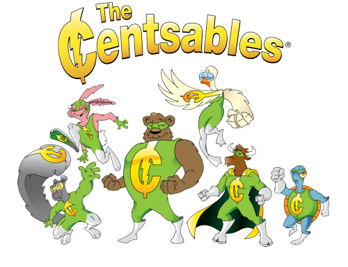 Centsables cartoon characters